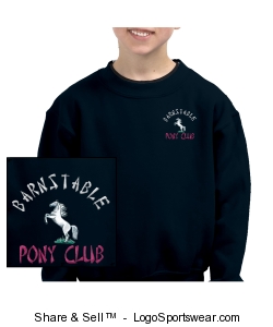 BPC rearing pony crew sweatshirt Design Zoom